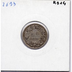 Suisse 1/2 franc 1850 TTB-, KM 8 pièce de monnaie