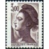 Timbre Yvert No 2243 Type Mariane liberté, 3.00fr brun violet