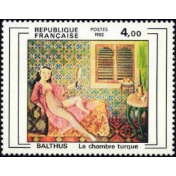 Timbre Yvert No 2245 La chambre turque de Balthus