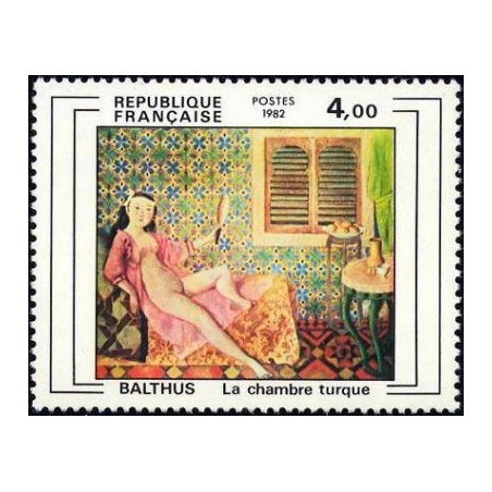 Timbre Yvert No 2245 La chambre turque de Balthus