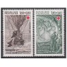 Timbre Yvert No 2247a-2248a Paire croix rouge issues de carnet, hommage à Jules Verne