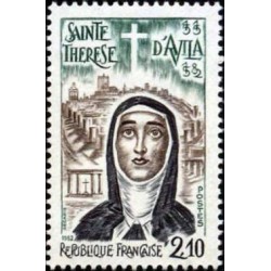 Timbre Yvert No 2249 Sainte Thérèse d'Avilla 4e centenaire de la mort