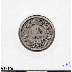 Suisse 1 franc 1906 TTB-, KM 24 pièce de monnaie