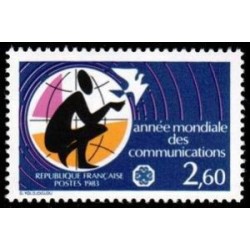 Timbre Yvert No 2260 Année mondiale des communications