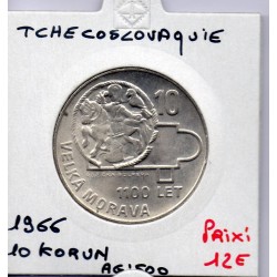 Tchecoslovaquie 10 korun 1966 Sup, KM 61 pièce de monnaie