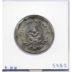 Thailande 5 Baht 1972 Spl, KM Y98 pièce de monnaie