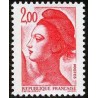 Timbre Yvert No 2274 Type mariane Liberté 2fr rouge