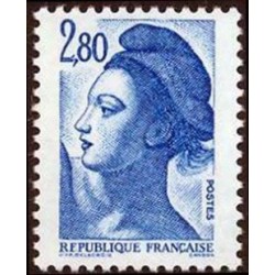 Timbre Yvert No 2275 Type mariane Liberté 2.80fr bleu