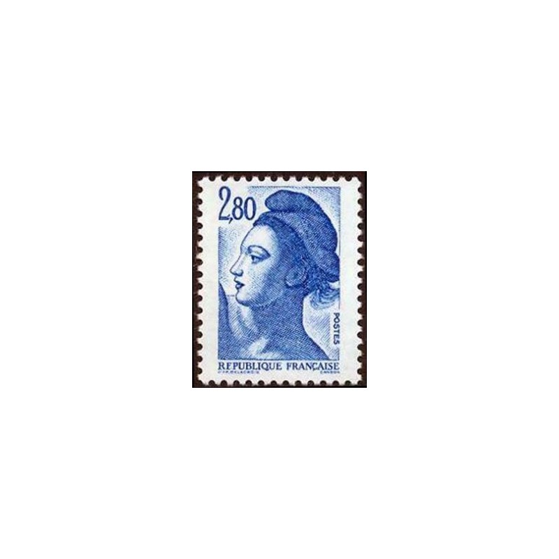 Timbre Yvert No 2275 Type mariane Liberté 2.80fr bleu