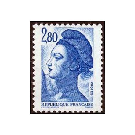 Timbre Yvert No 2275 Type mariane Liberté 2.80fr bleu