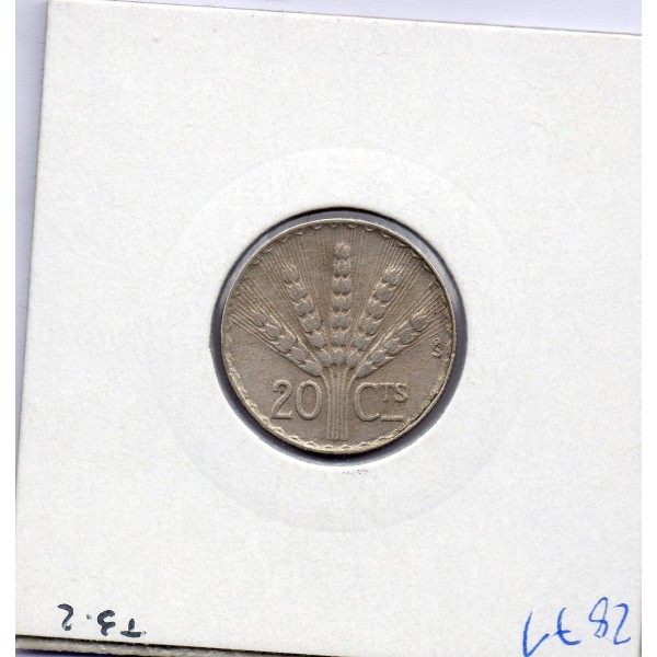 Uruguay 20 Centesimos 1942 TTB, KM 29 pièce de monnaie