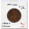 Vatican Pius ou Pie IX 1 Soldo 1866 petit buste TTB, KM 1372.1 pièce de monnaie