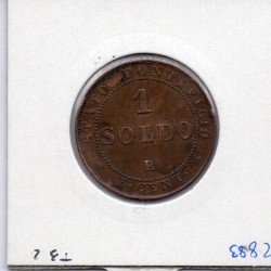 Vatican Pius ou Pie IX 1 Soldo 1866 petit buste TTB, KM 1372.1 pièce de monnaie