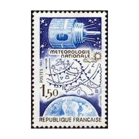 Timbre Yvert No 2292 Météorologie nationale