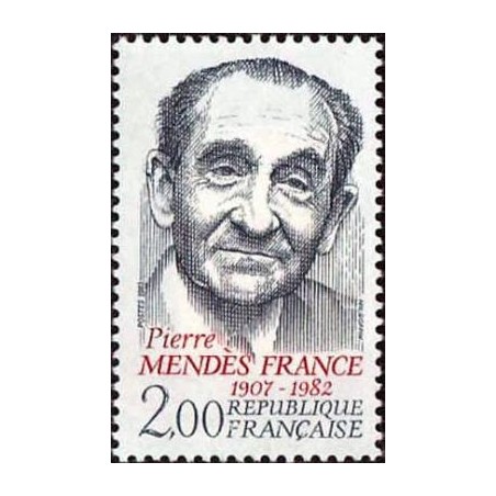 Timbre Yvert No 2298 Pierre Mendès France