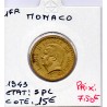 Monaco Louis II 1 franc 1943 Spl, Gad 132 pièce de monnaie
