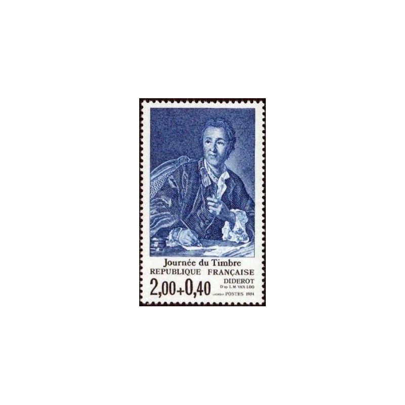 Timbre Yvert No 2304 Journée du timbre, Diderot