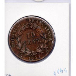 Colonies Louis Philippe 10 centimes 1841 A Sup Guadeloupe, Lec 316 pièce de monnaie