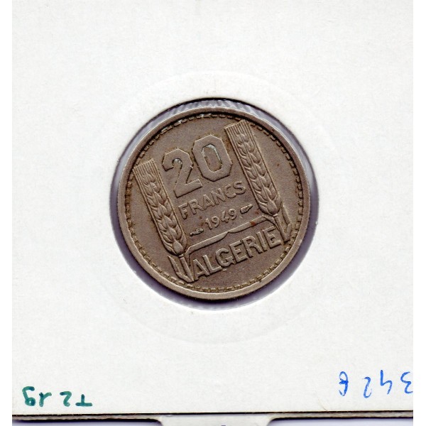 Algérie 20  Francs 1949 Sup, Lec 48 pièce de monnaie