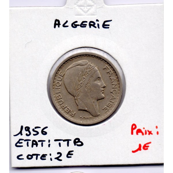 Algérie 20  Francs 1956 TTB, Lec 49 pièce de monnaie