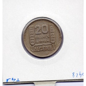 Algérie 20  Francs 1956 TTB, Lec 49 pièce de monnaie