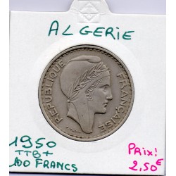 Algérie 100 Francs 1950 TTB+, Lec 55 pièce de monnaie