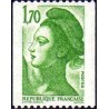 Timbre Yvert No 2321 Marianne type liberté de Delacroix de roulette 1.70fr vert