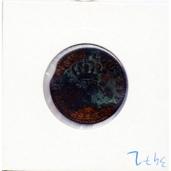 Guyane, Cayenne 2 sous 1789 A TB-, Lec 20 pièce de monnaie