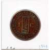 Indochine 1 cent 1887 TTB, Lec 39 pièce de monnaie