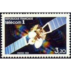 Timbre Yvert No 2333 Lancement du satellite TELECOM 1