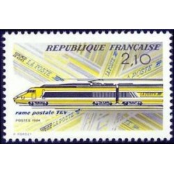 Timbre Yvert No 2334 Mise en service du TGV postal