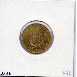 Madagascar 10 francs 1953 TTB, Lec 109 pièce de monnaie