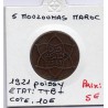 Maroc 5 Mouzounas 1340 AH -1921 Poissy TTB+, Lec 69 pièce de monnaie