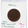 Maroc 5 Mouzounas 1330 AH -1922 Paris TTB+, Lec 65 pièce de monnaie