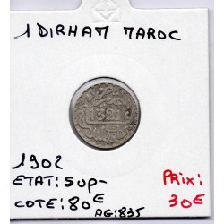 Maroc 1 Dirham 1321 AH - 1903 londres TTB, Lec 130 pièce de monnaie