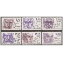 Timbre France Yvert No 2355-2360 Série écrivains célèbres