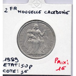 Nouvelle Calédonie 2 Francs 1989 Sup, Lec 65 pièce de monnaie