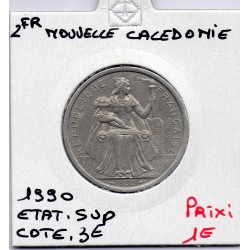 Nouvelle Calédonie 2 Francs 1990 Sup, Lec 66 pièce de monnaie