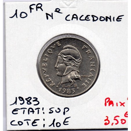 Nouvelle Calédonie 10 Francs 1983 Sup, Lec 94 pièce de monnaie