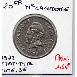 Nouvelle Calédonie 20 Francs 1972 TTB, Lec 106 pièce de monnaie