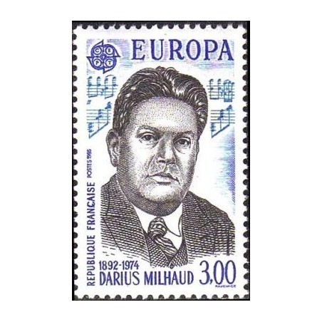 Timbre France Yvert No 2367 Europa Darius Milhaud