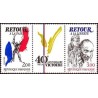 Timbre France Yvert No 2369A  Anniversaire de la victoire, Triptyque Retour à la Paix/Liberté