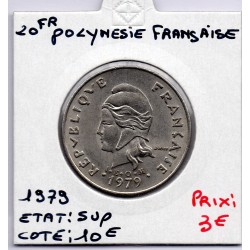 Polynésie Française 20 Francs 1979 Sup, Lec 99 pièce de monnaie