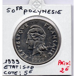 Polynésie Française 50 Francs 1999 Sup, Lec 122d pièce de monnaie