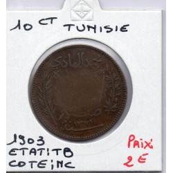 Tunisie, 10 Centimes 1903 TB, Lec 98 pièce de monnaie