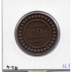 Tunisie, 10 Centimes 1907 TTB+, Lec 100 pièce de monnaie