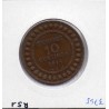 Tunisie, 10 Centimes 1914 TTB, Lec 104 pièce de monnaie