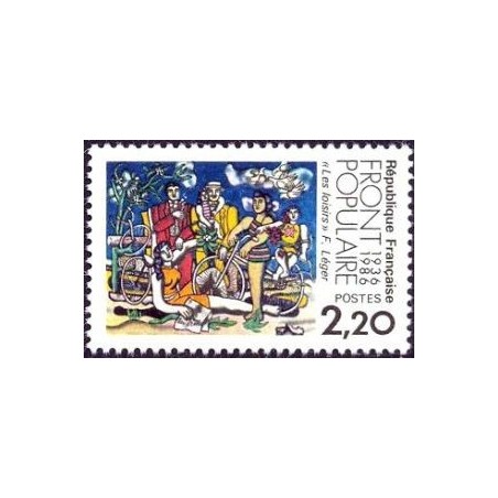 Timbre Yvert No 2394 Le front populaire, cinquantenaire