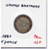 Grande Bretagne 6 pence 1881 TTB, KM 757 pièce de monnaie