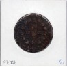 12 denier Constitution Louis XVI coins choqués 1792 D Lyon B, France pièce de monnaie